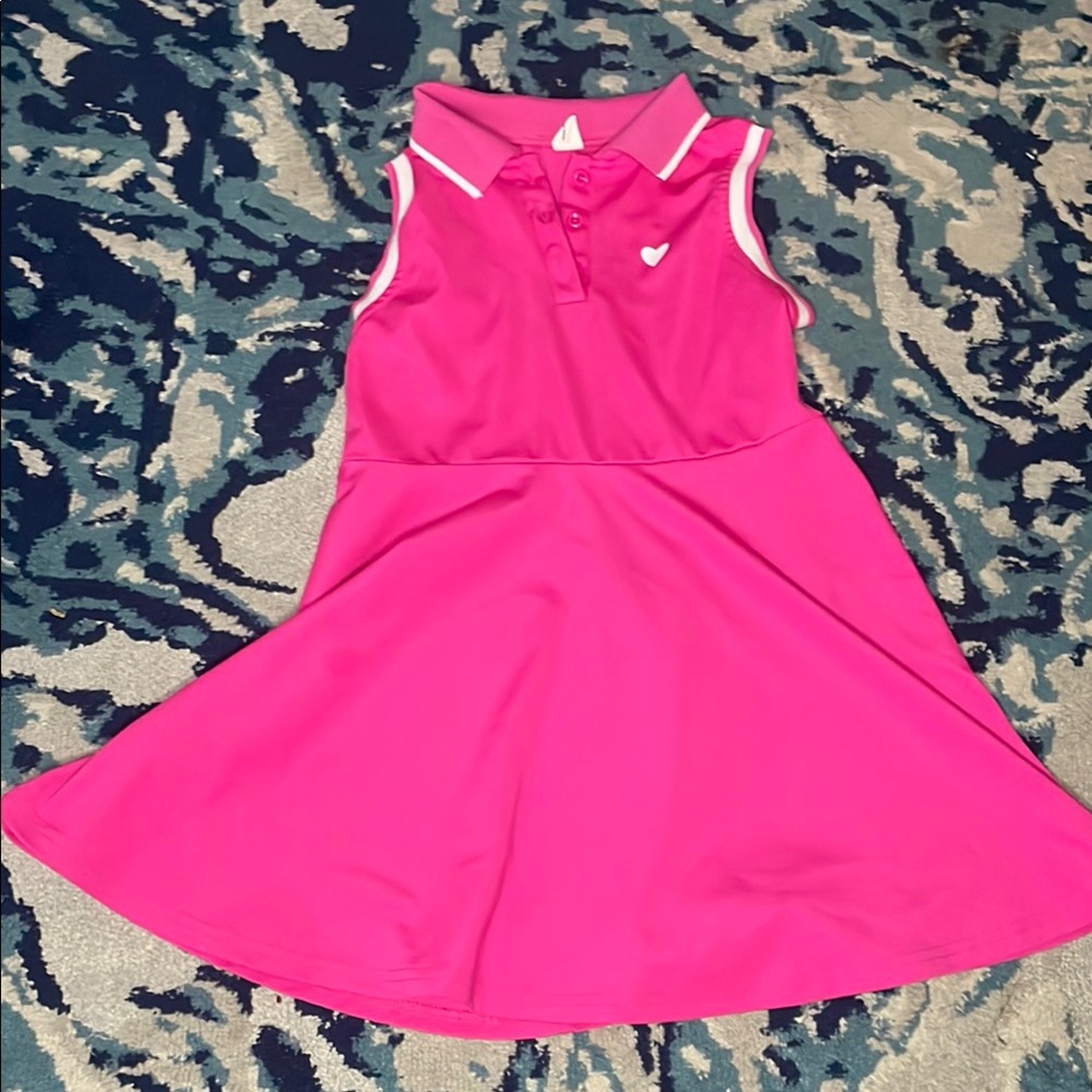 SHEIN Fuchsia Sleeveless Kids Dress